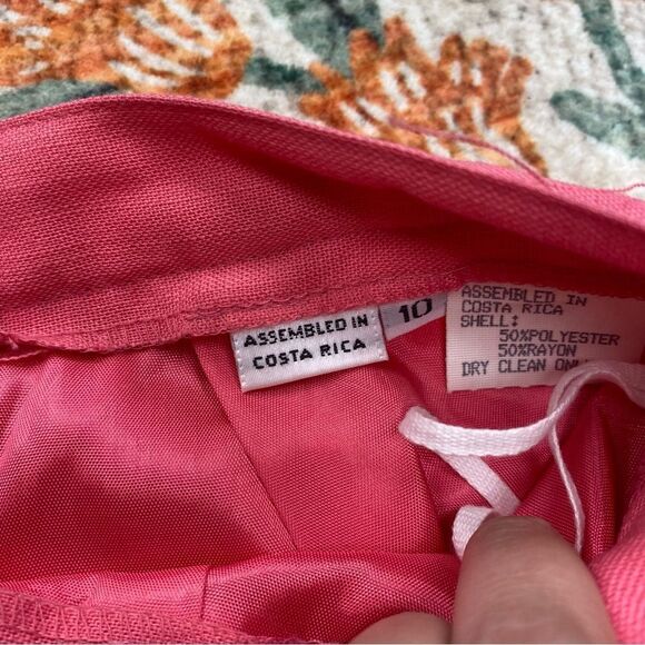 Vintage Gilmor Suit Blazer and Skirt Women’s Pink Barbie Career Fully Lined 10 - Picture 11 of 12